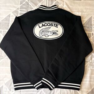Lacoste Men's Black Varsity Jacket